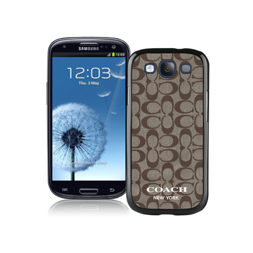 Coach Logo Signature Beige Samsung Galaxy S3 9300 BHF | Women - Click Image to Close